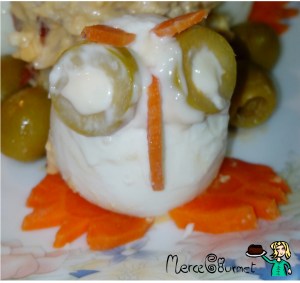 Pollito huevo relleno