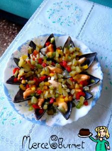 Mercegourmet mejillones pipirrana